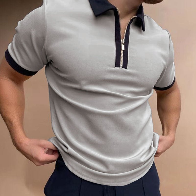 Men&#39;s Polo Shirt Men Solid Polo Shirts Brand Men Short - Sleeved Shirt Summer Shirt Man Clothing - MISSCLAUS