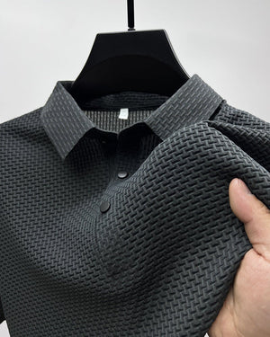 Mesh Ice Silk Short Sleeve T-shirt Mens Clothing - MISSCLAUS
