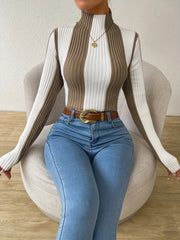 mock neck sweater