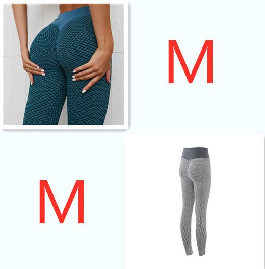 Plaid Leggings Fitness Yoga Pants Women&#39;s Seamless High Waist Breathable Gym Leggings - MISSCLAUS