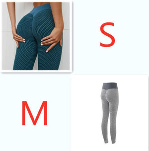 Plaid Leggings Fitness Yoga Pants Women's Seamless High Waist Breathable Gym Leggings - MISSCLAUS