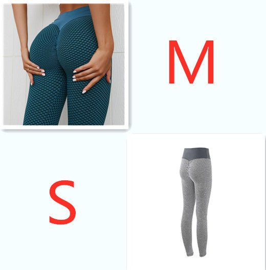 Plaid Leggings Fitness Yoga Pants Women&#39;s Seamless High Waist Breathable Gym Leggings - MISSCLAUS