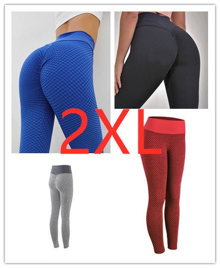 Plaid Leggings Fitness Yoga Pants Women&#39;s Seamless High Waist Breathable Gym Leggings - MISSCLAUS