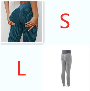 Plaid Leggings Fitness Yoga Pants Women's Seamless High Waist Breathable Gym Leggings - MISSCLAUS
