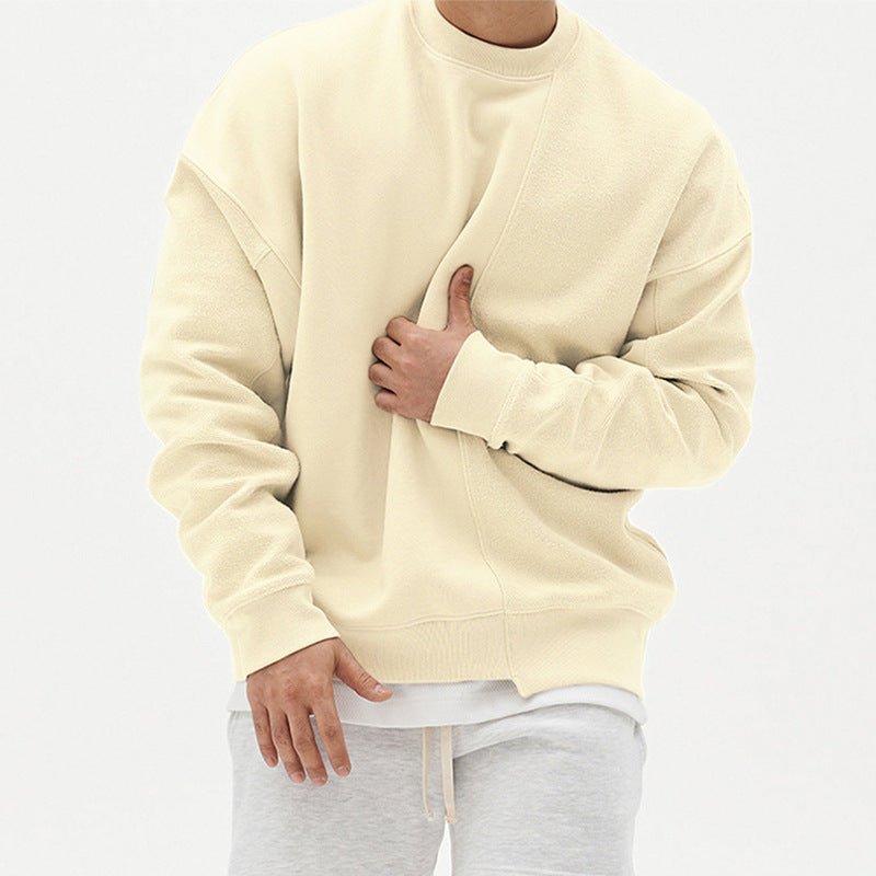 Pullover Round Neck Sweater Loose Men Clothes - MISSCLAUS