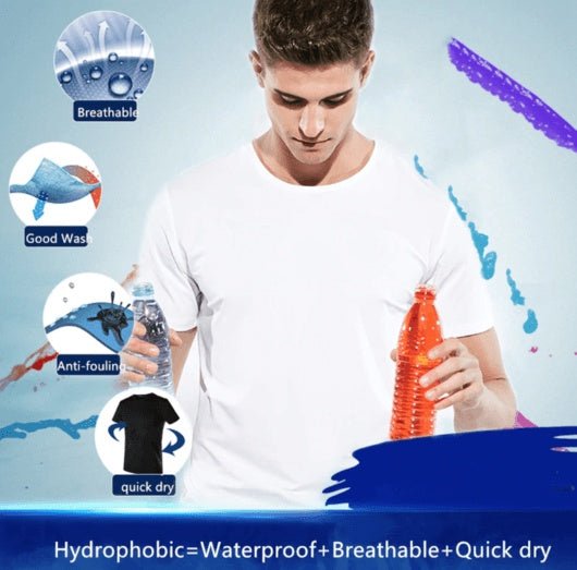 Quick - drying Waterproof Anti - fouling T-shirt Couple Half Sleeve Bottoming Shirt - MISSCLAUS