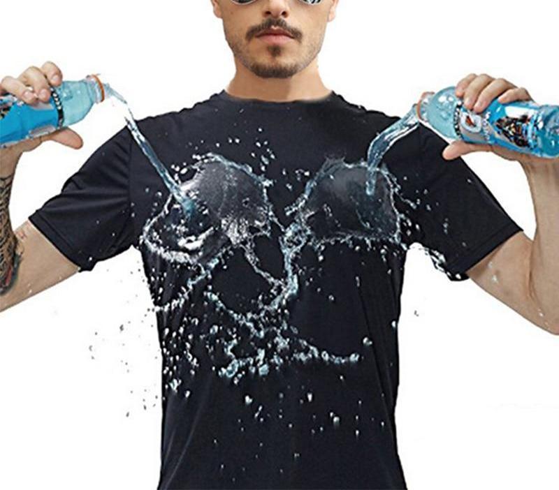 Quick - drying Waterproof Anti - fouling T-shirt Couple Half Sleeve Bottoming Shirt - MISSCLAUS