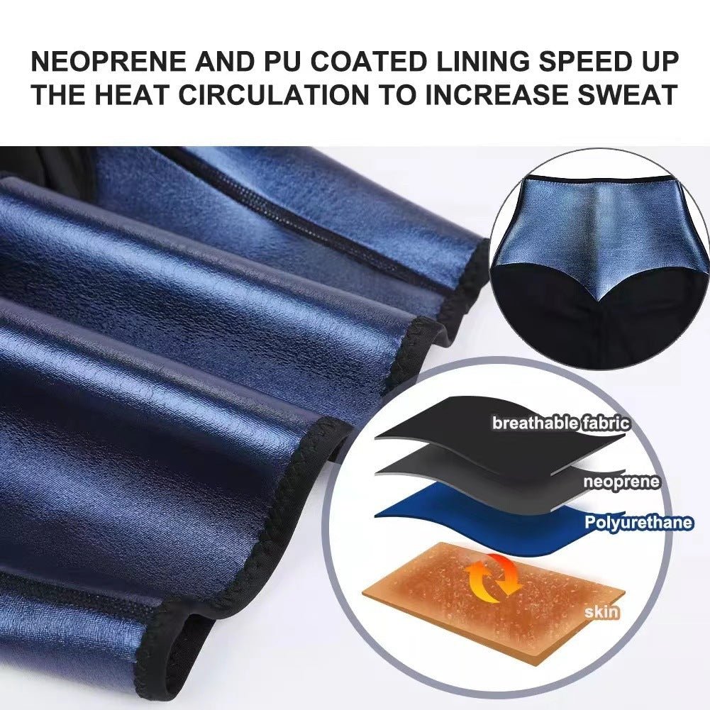 Slimming Pants Waist Trainer Shapewear Tummy Hot Thermo Sweat Leggings Fitness Workout Sweat Sauna Pants Body Shaper - MISSCLAUS