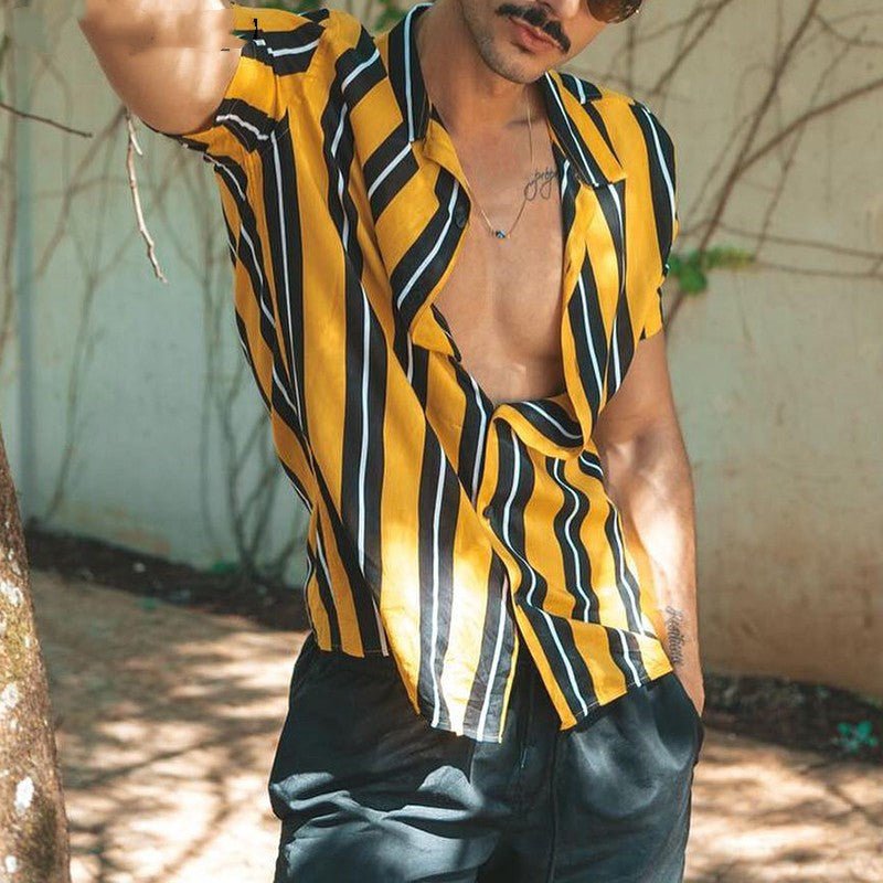 Soft Shirts For Men Shirt Mens Summer Streetwear Casual - MISSCLAUS