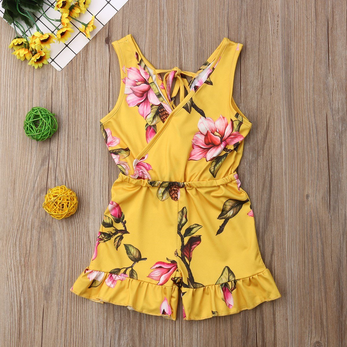Summer Girls baby girl Floral Outfits Clothes - MISSCLAUS