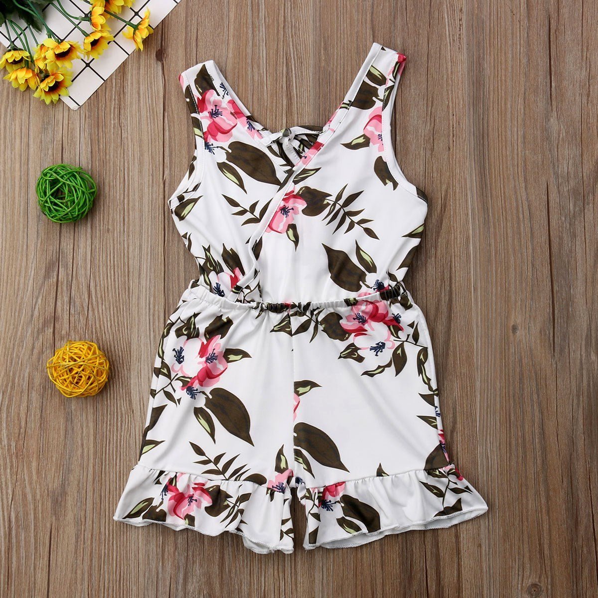 Summer Girls baby girl Floral Outfits Clothes - MISSCLAUS
