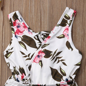 Summer Girls baby girl Floral Outfits Clothes - MISSCLAUS