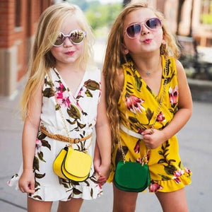 Summer Girls baby girl Floral Outfits Clothes - MISSCLAUS