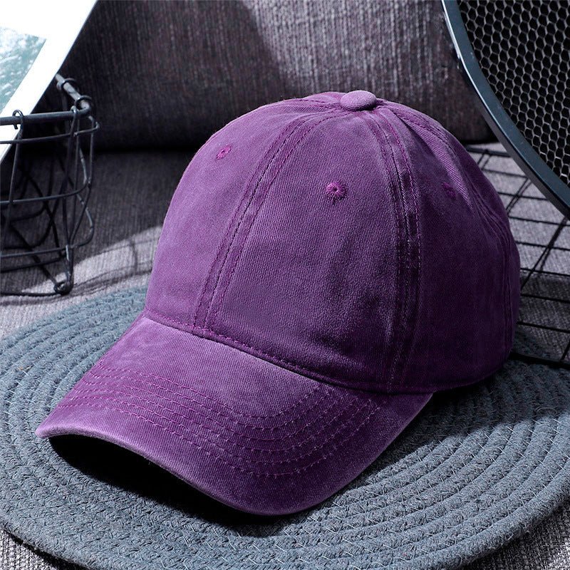 Washed Baseball Caps For Men And Women Outdoor Distressed Sun Hats Simple Caps - MISSCLAUS