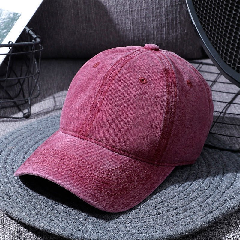Washed Baseball Caps For Men And Women Outdoor Distressed Sun Hats Simple Caps - MISSCLAUS
