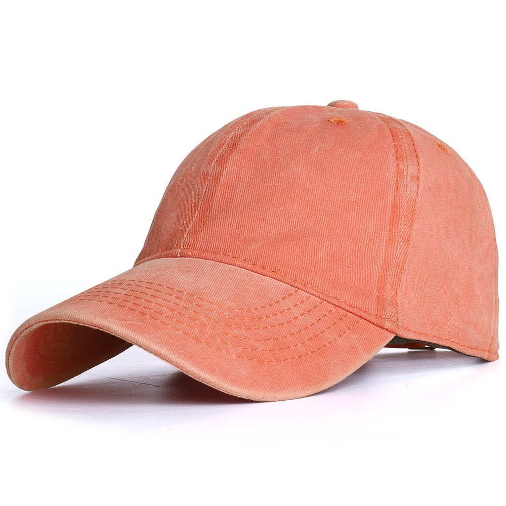 Washed Baseball Caps For Men And Women Outdoor Distressed Sun Hats Simple Caps - MISSCLAUS