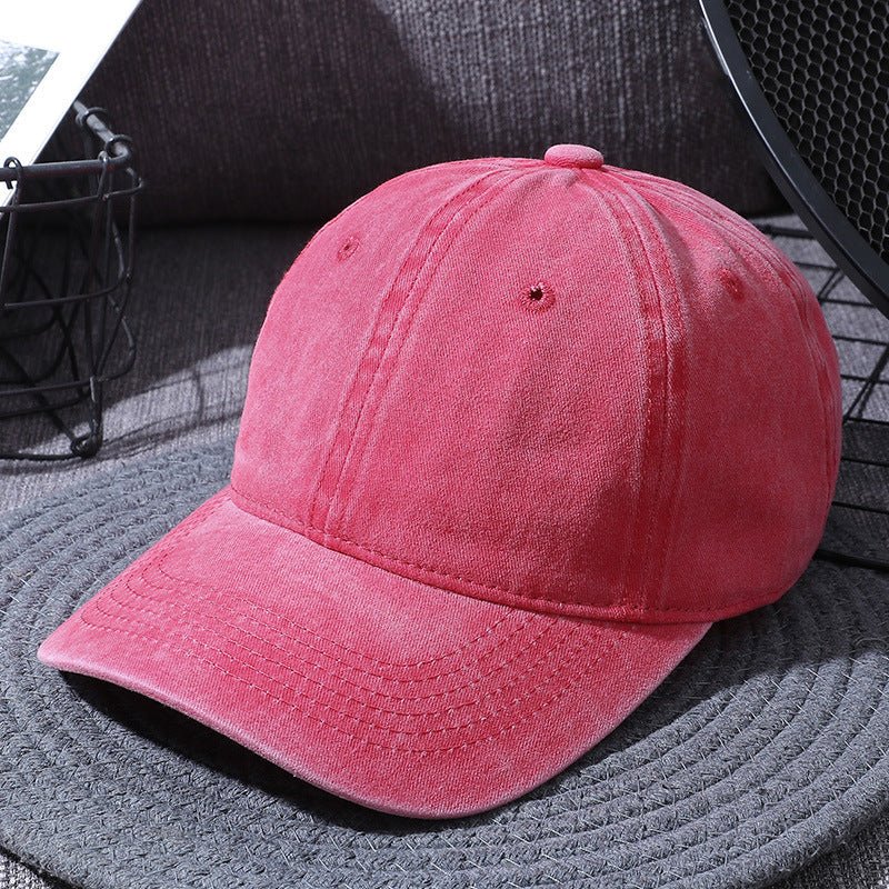 Washed Baseball Caps For Men And Women Outdoor Distressed Sun Hats Simple Caps - MISSCLAUS