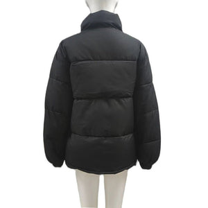 Winter Coat Women Casual Windproof Down Cotton Coat Warm Thickened Jacket Solid Outwear All - match Loose Tops Clothing - MISSCLAUS