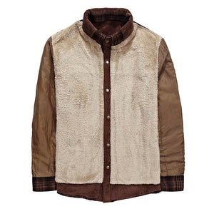 Winter Jacket Men Thicken Warm Fleece Jackets Coats Pure Cotton Plaid Jacket Military Clothes - MISSCLAUS