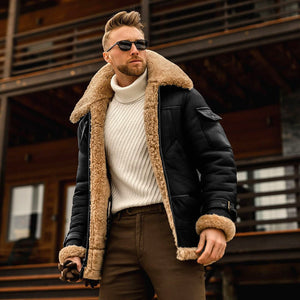 Winter Jacket Mens Military Fleece Warm Jackets Male Fur Collar Coats Army Tactical Jacket - MISSCLAUS