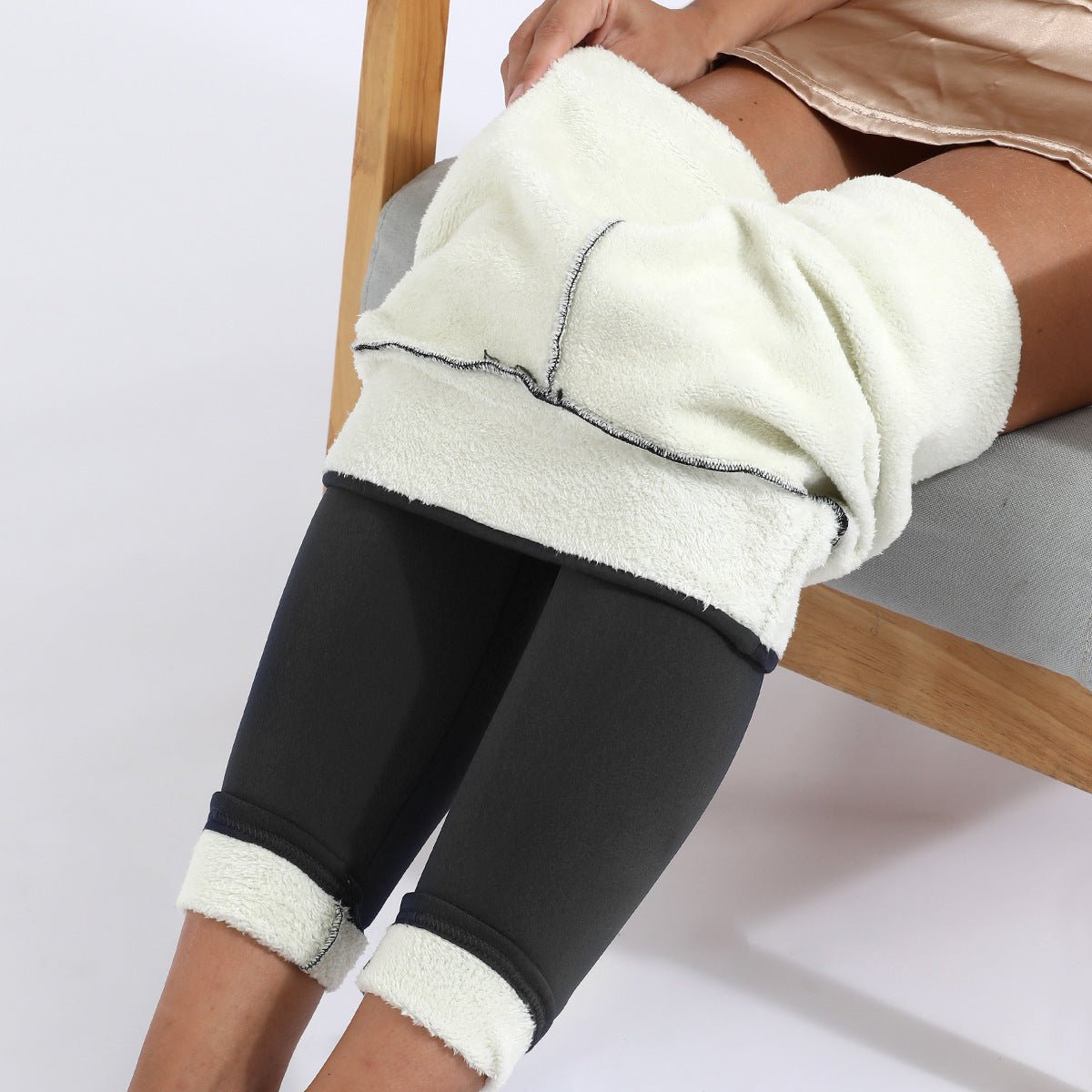 Winter Leggings Warm Thick High Stretch Lamb Cashmere Leggins Skinny Fitness Woman Pants - MISSCLAUS