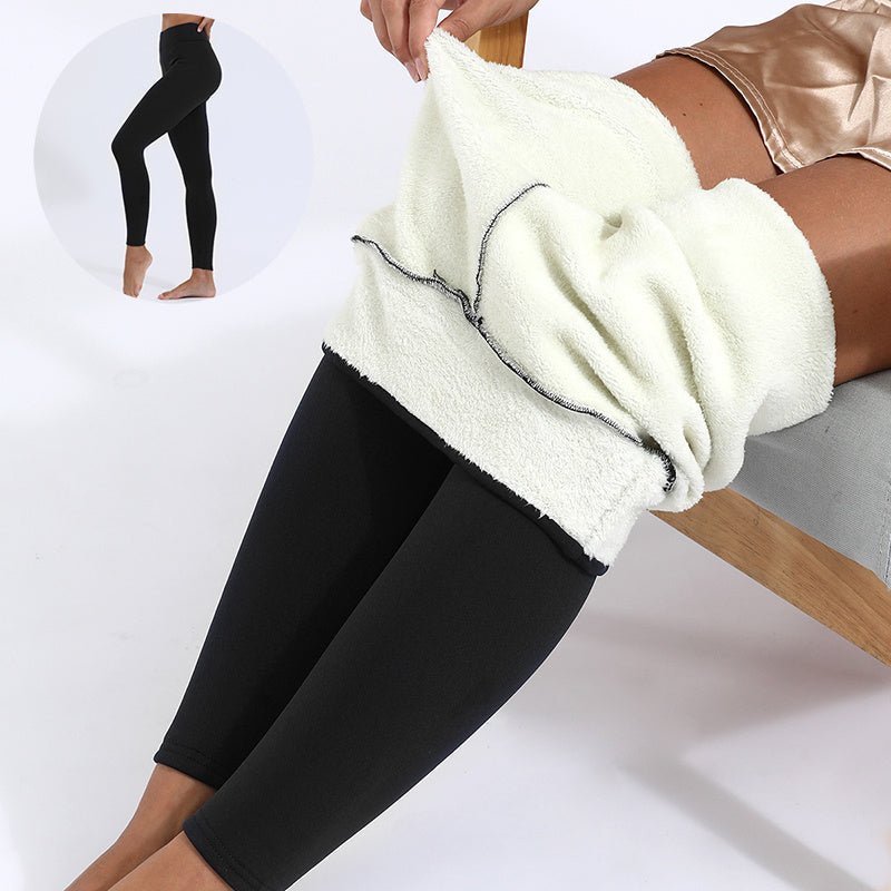 Winter Leggings Warm Thick High Stretch Lamb Cashmere Leggins Skinny Fitness Woman Pants - MISSCLAUS