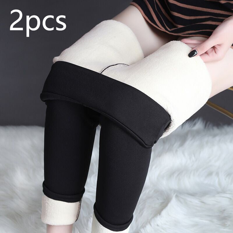 Winter Leggings Warm Thick High Stretch Lamb Cashmere Leggins Skinny Fitness Woman Pants - MISSCLAUS