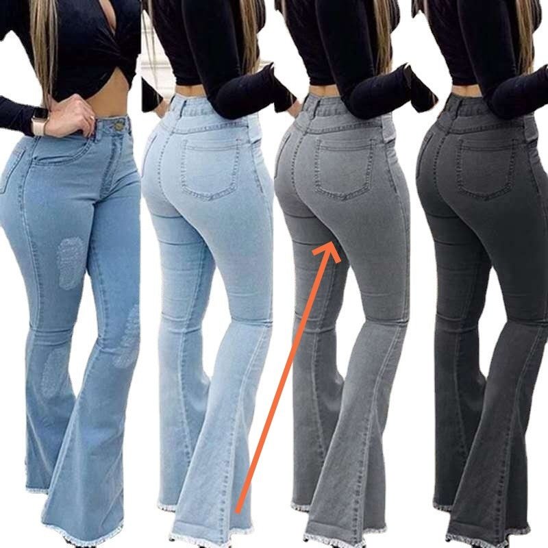 Women Fashion Elastic Ladies Jeans Pants - MISSCLAUS