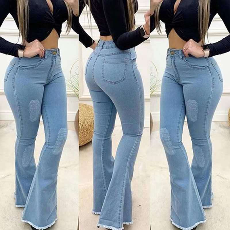 Women Fashion Elastic Ladies Jeans Pants - MISSCLAUS