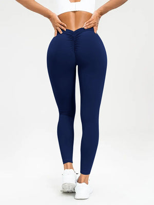 Women's Yoga Pants High Waist Lift High Elastic Tight Fitness Trousers - MISSCLAUS