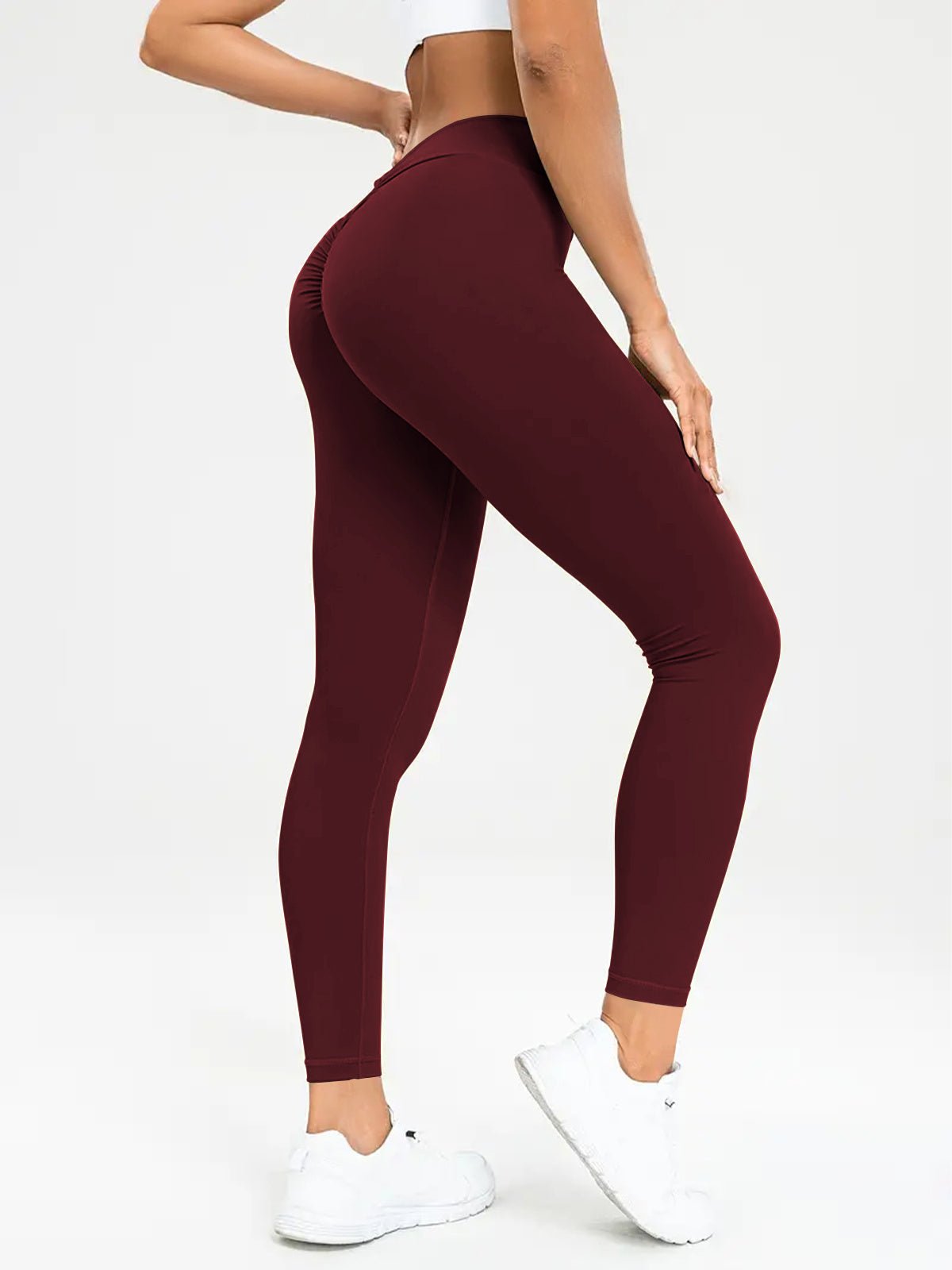 Women&#39;s Yoga Pants High Waist Lift High Elastic Tight Fitness Trousers - MISSCLAUS