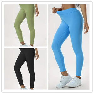 Women's Yoga Pants High Waist Lift High Elastic Tight Fitness Trousers - MISSCLAUS