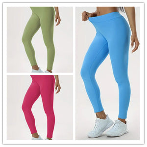 Women's Yoga Pants High Waist Lift High Elastic Tight Fitness Trousers - MISSCLAUS