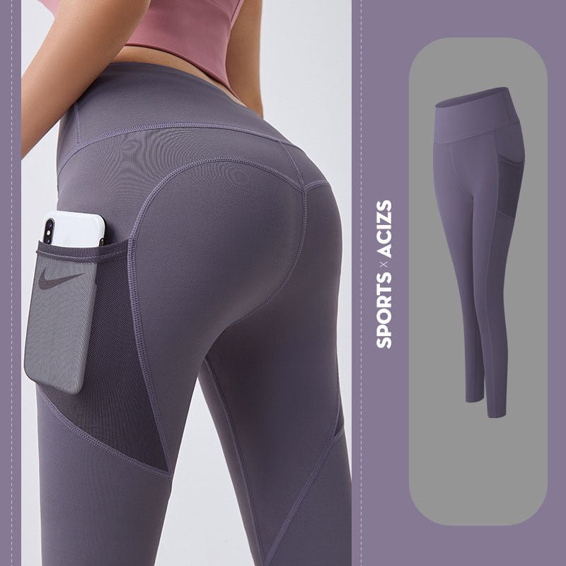 Yoga Pants Women With Pocket Leggings Sport Girl Gym Leggings Women Tummy Control Jogging Tights Female Fitness Pants - MISSCLAUS