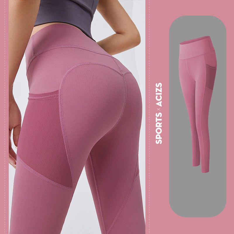 Yoga Pants Women With Pocket Leggings Sport Girl Gym Leggings Women Tummy Control Jogging Tights Female Fitness Pants - MISSCLAUS