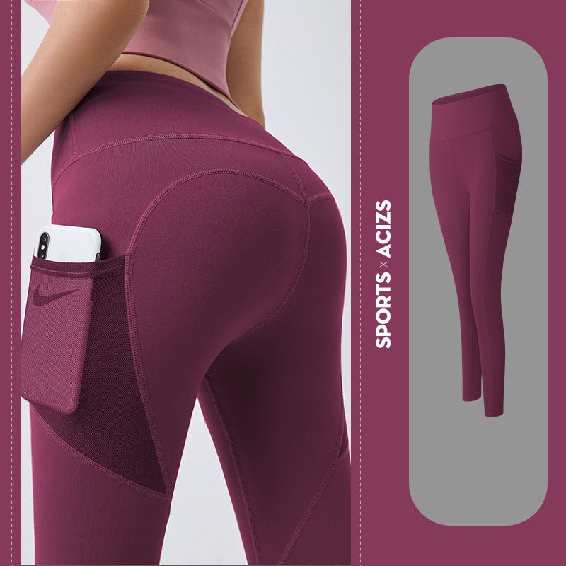Yoga Pants Women With Pocket Leggings Sport Girl Gym Leggings Women Tummy Control Jogging Tights Female Fitness Pants - MISSCLAUS