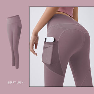 Yoga Pants Women With Pocket Leggings Sport Girl Gym Leggings Women Tummy Control Jogging Tights Female Fitness Pants - MISSCLAUS